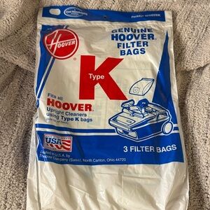 Hoover Type K Package 4010028K Fits all Hoover Canister Cleaners -3 Filter Bags